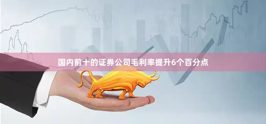 国内前十的证券公司毛利率提升6个百分点